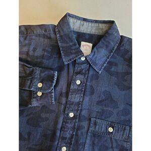Brooks Brothers‎ 346 Size L Blue CAMO Long Sleeve